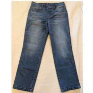 SPANX Straight-Leg Pull-On Jeans Size Large